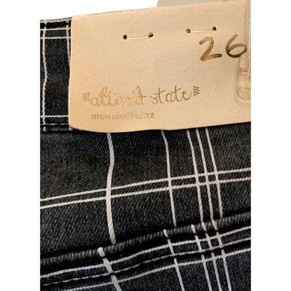 Altar'd State NWT Women's Ciara Retro Striped‎ Flare Jeans High Waisted Sz 26 - Picture 12 of 12